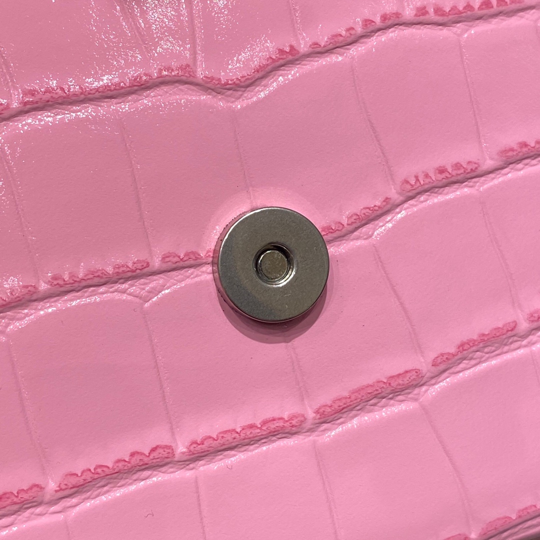 BALENCIAGA 𝐇𝐨𝐮𝐫𝐠𝐥𝐚𝐬𝐬𝐬 𝐒 crocodile-textured cowhide