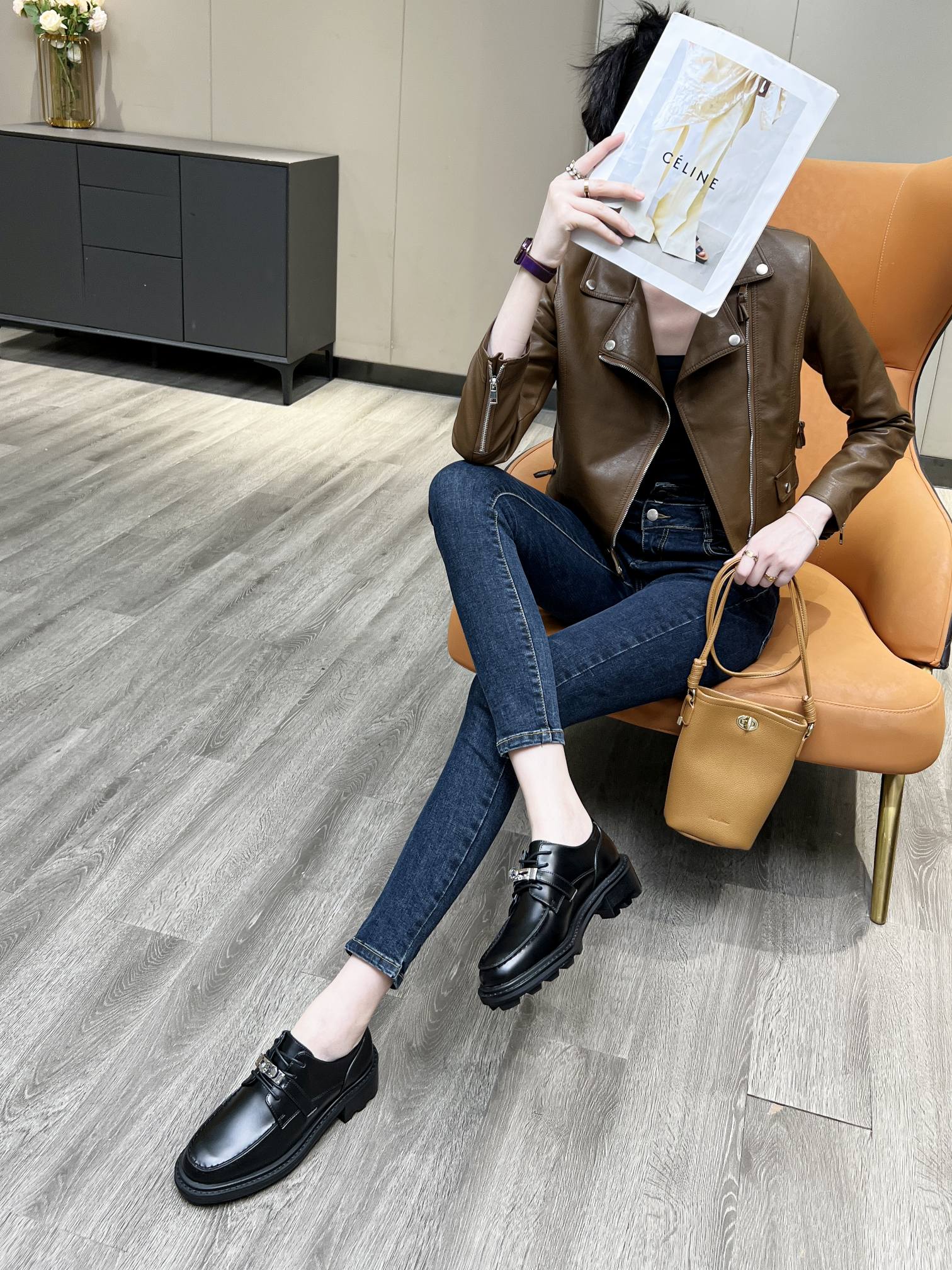 Hermes kelly buckle shoes/boots