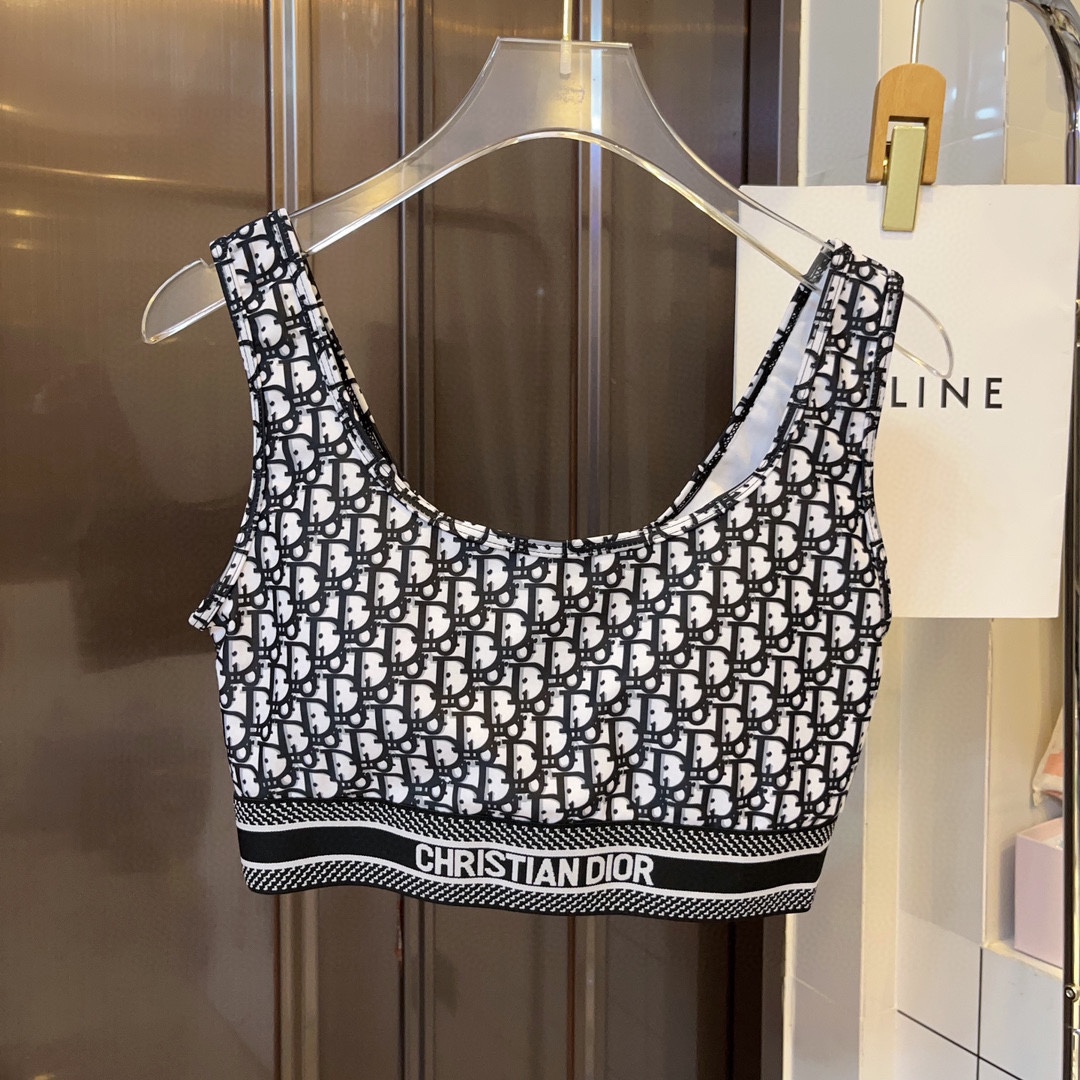 Dior High Stretch Casual Suit Swimsuit Waist Shaper Petite