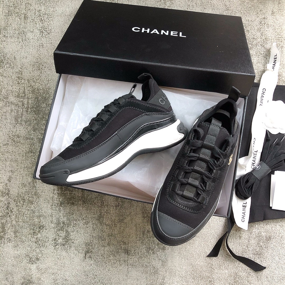 CHANEL sneakers classic small incense sneakers cowhide sheepskin leather genuine leather sole
