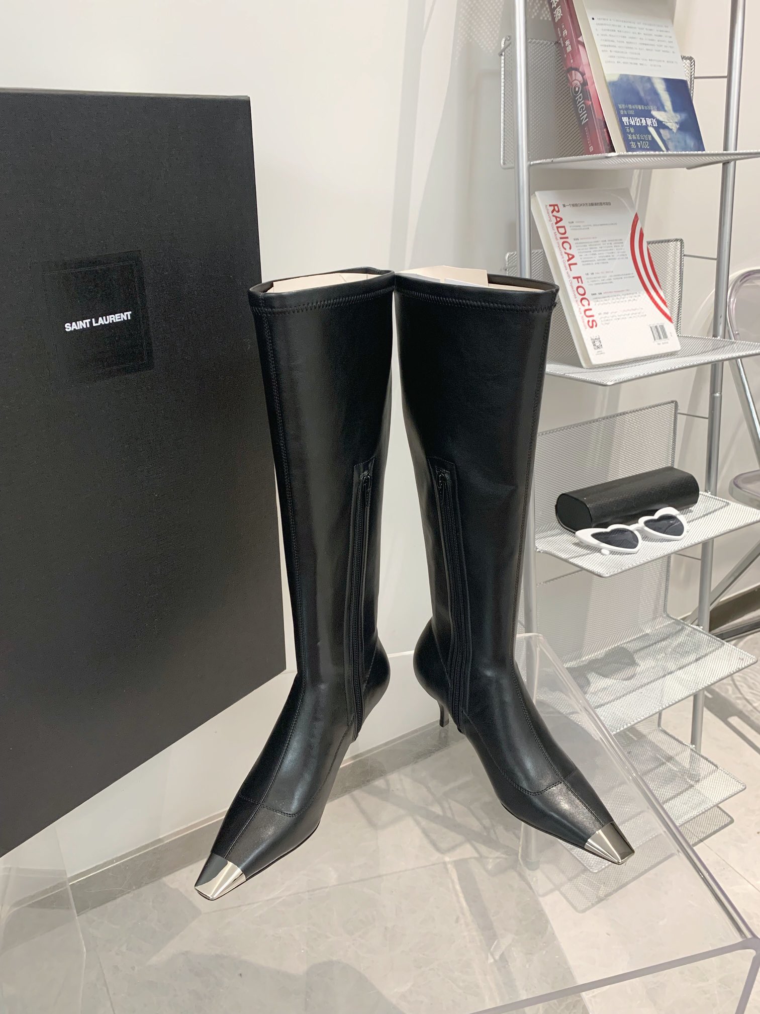 𝙎𝙖𝙞𝙣𝙩 𝙇𝙖𝙪𝙧𝙚𝙣𝙩 | 𝟐𝟎𝟐𝟐/𝐒𝐒 𝐧𝐞𝐰 YSL｜Saint Laurent Metal Toe Series New High Heeled Boots