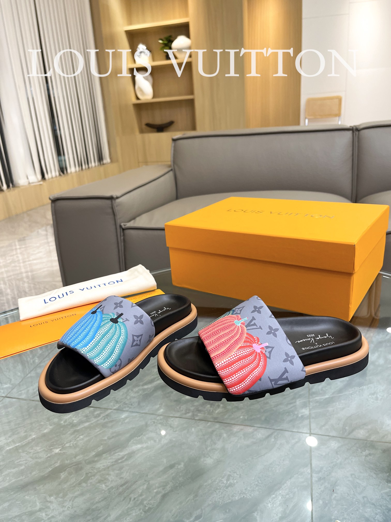 Louis Vuitton 2023 lovers mandarin duck shoes