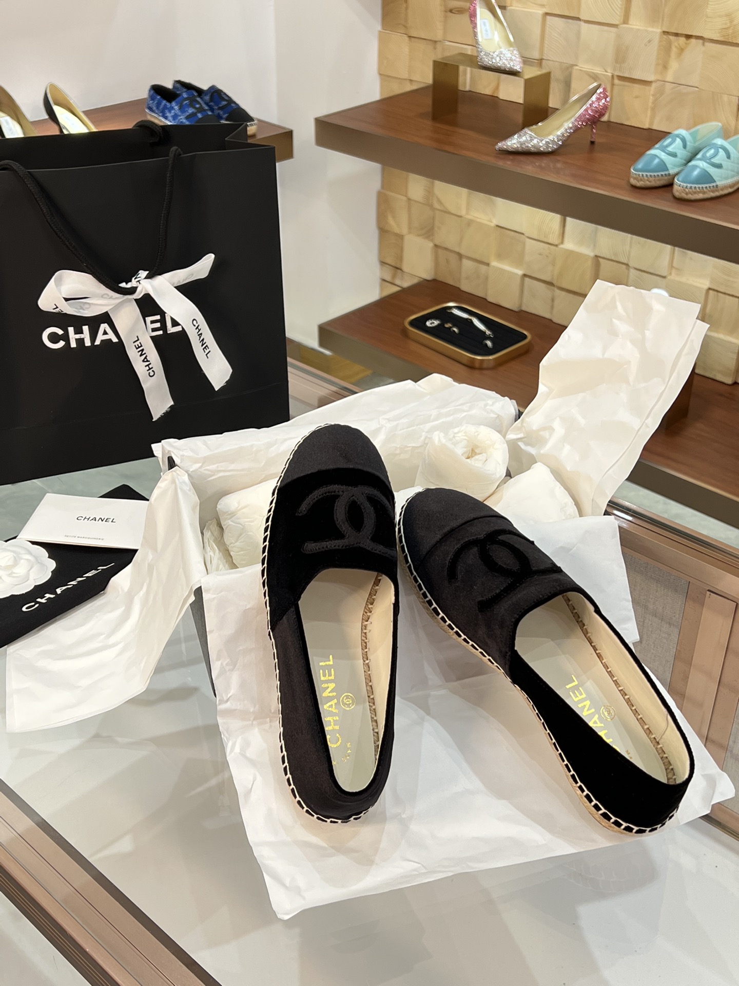 CHANEL fisherman shoes Chanel classic version of the original injection of rubber translucent rubber original color hemp sole