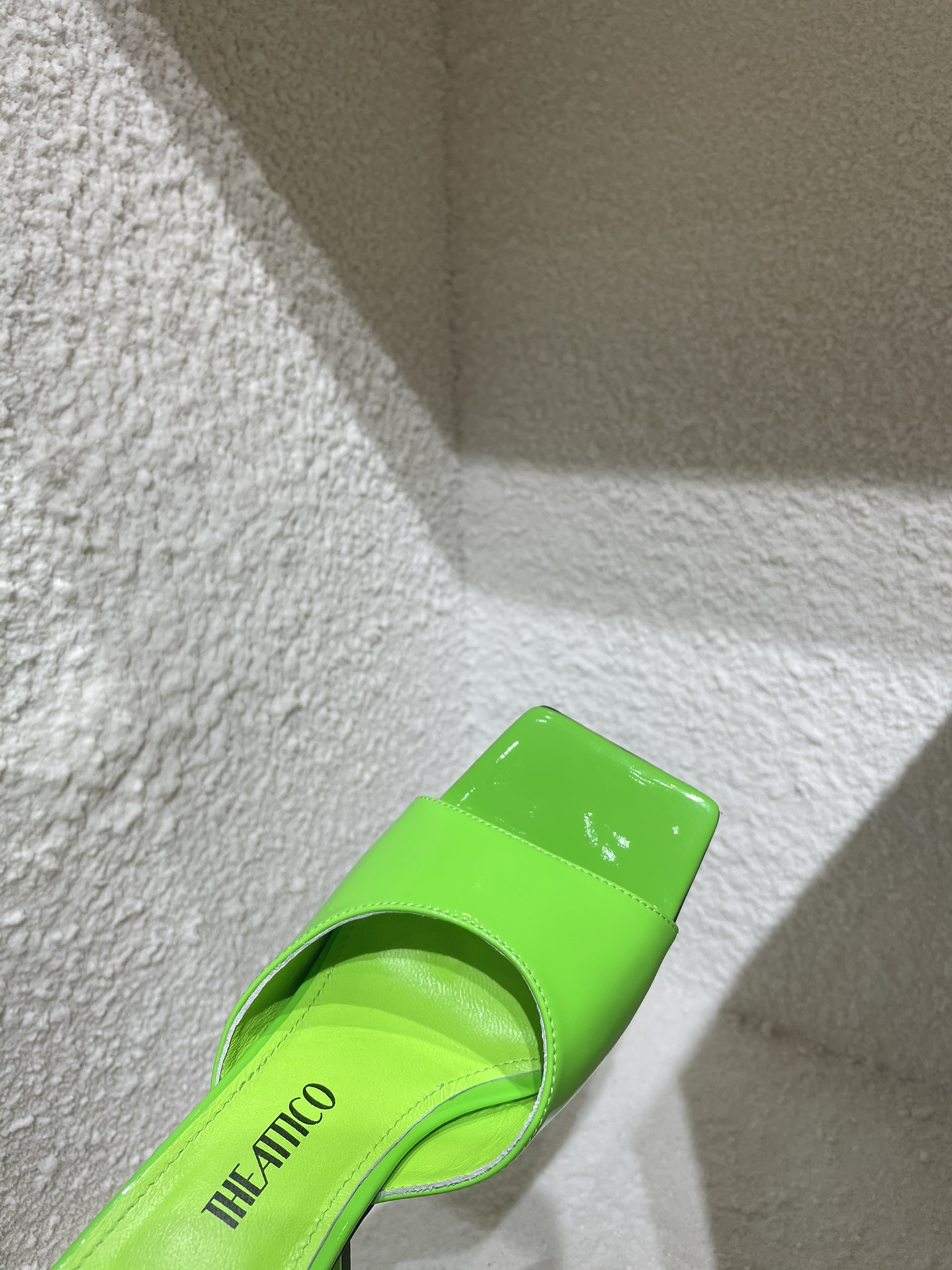 THE ATTICO | 𝟐𝟎𝟐𝟏/𝐒𝐒 𝐧𝐞𝐰 The attico triangle heel sandals lined with sheepskin leather genuine leather outsole