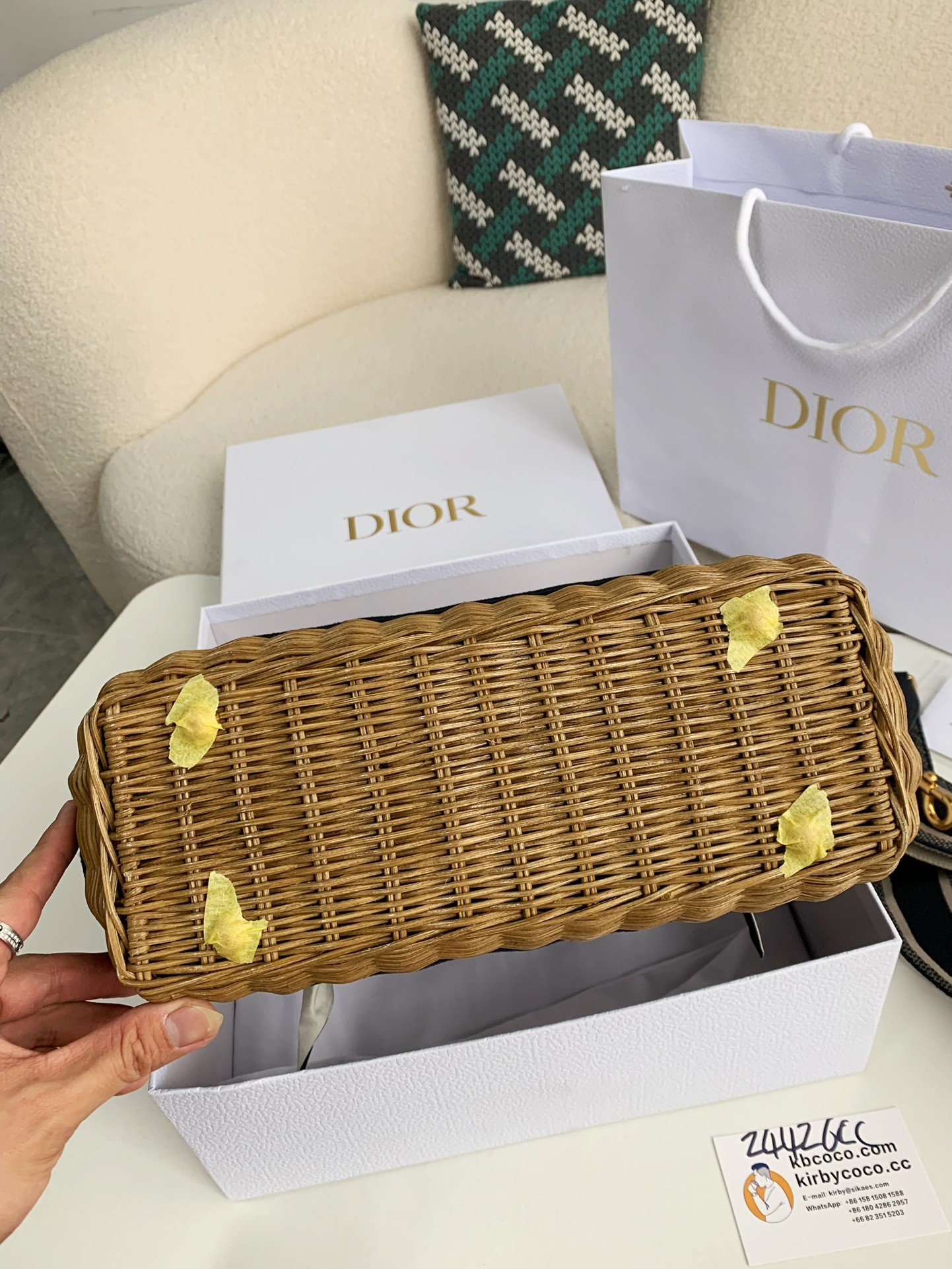 Dior Bamboo Bag Size:28*21*12cm