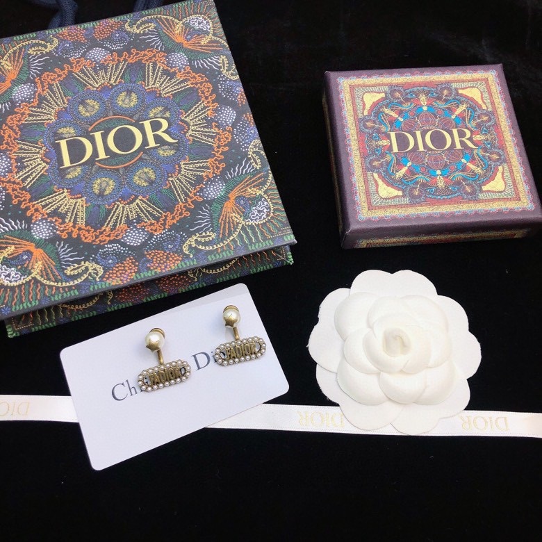 Dior stud earrings