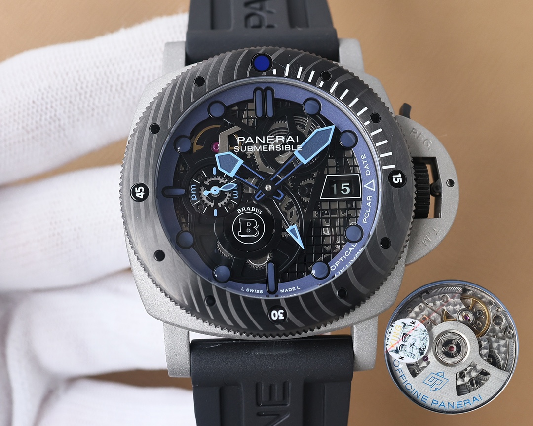 Panerai - 47mm Submersible Series Explosive Skeleton Watch