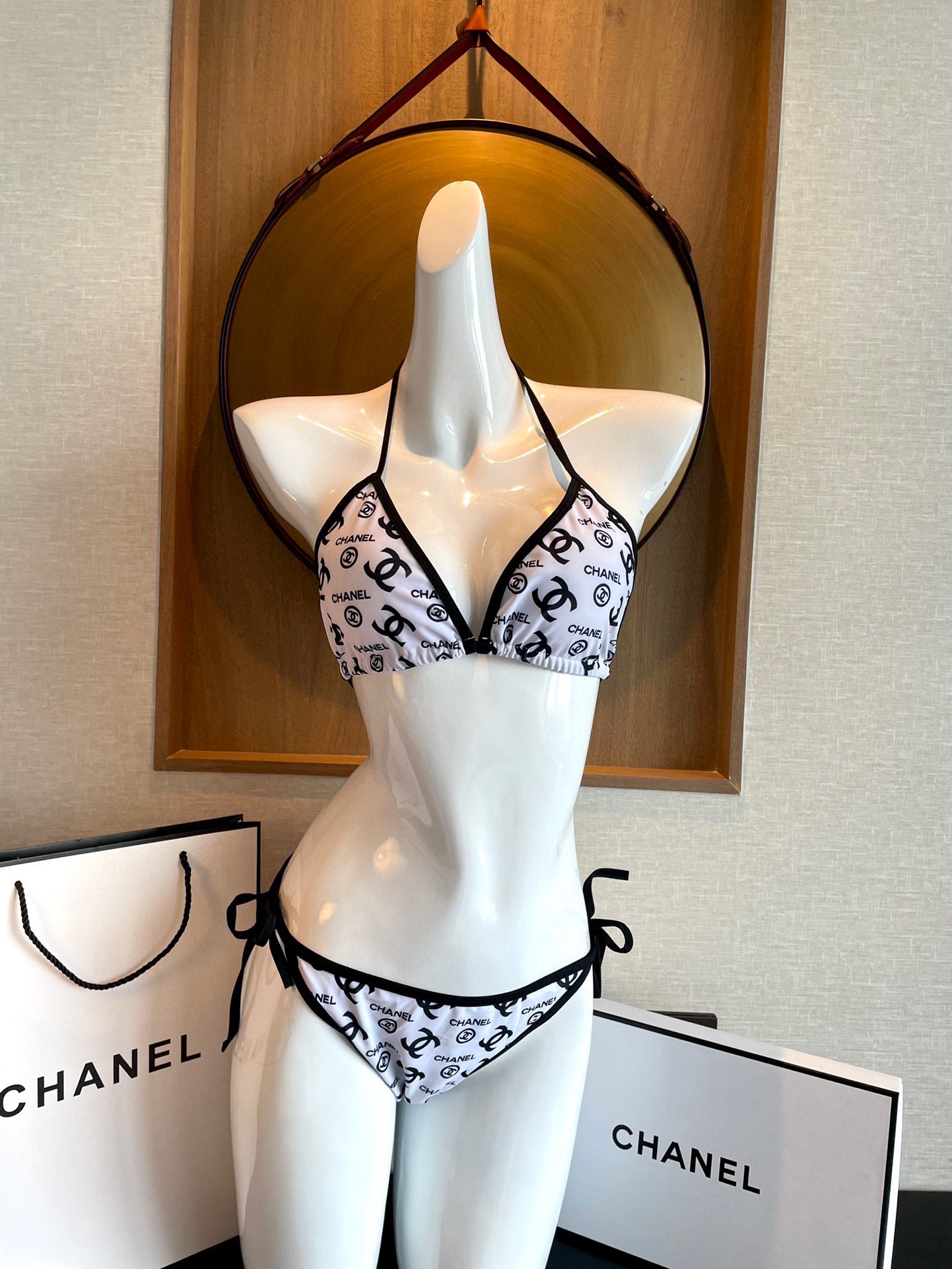 Chanel New Printed Bikini Swimsuit