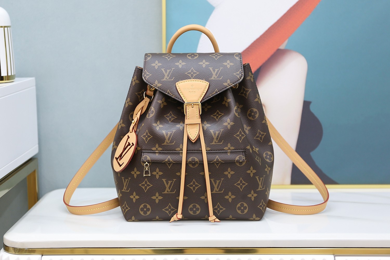 Louis Vuitton 𝙈𝙊𝙉𝙏𝙎𝙊𝙐𝙍𝙄𝙎 small backpack M45501
