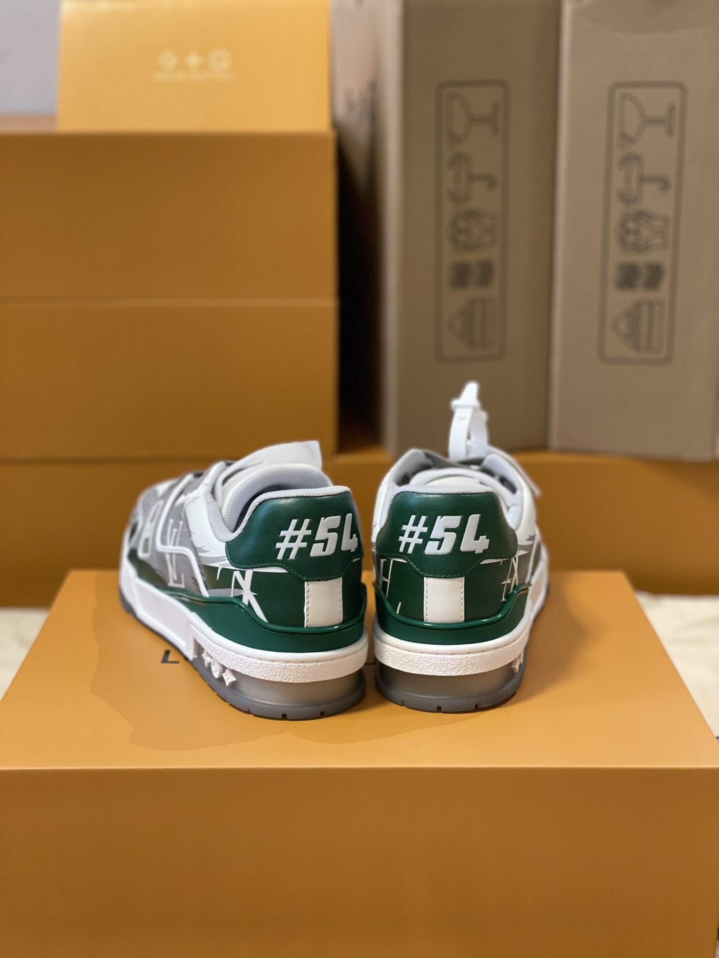 Louis Vuitton Trainer sneakers couple models style number 1AA373