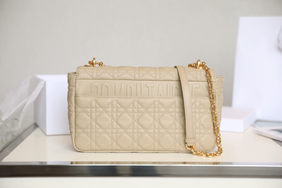 [DlOR CARO] Apricot soft cow leather rattan check DR-091