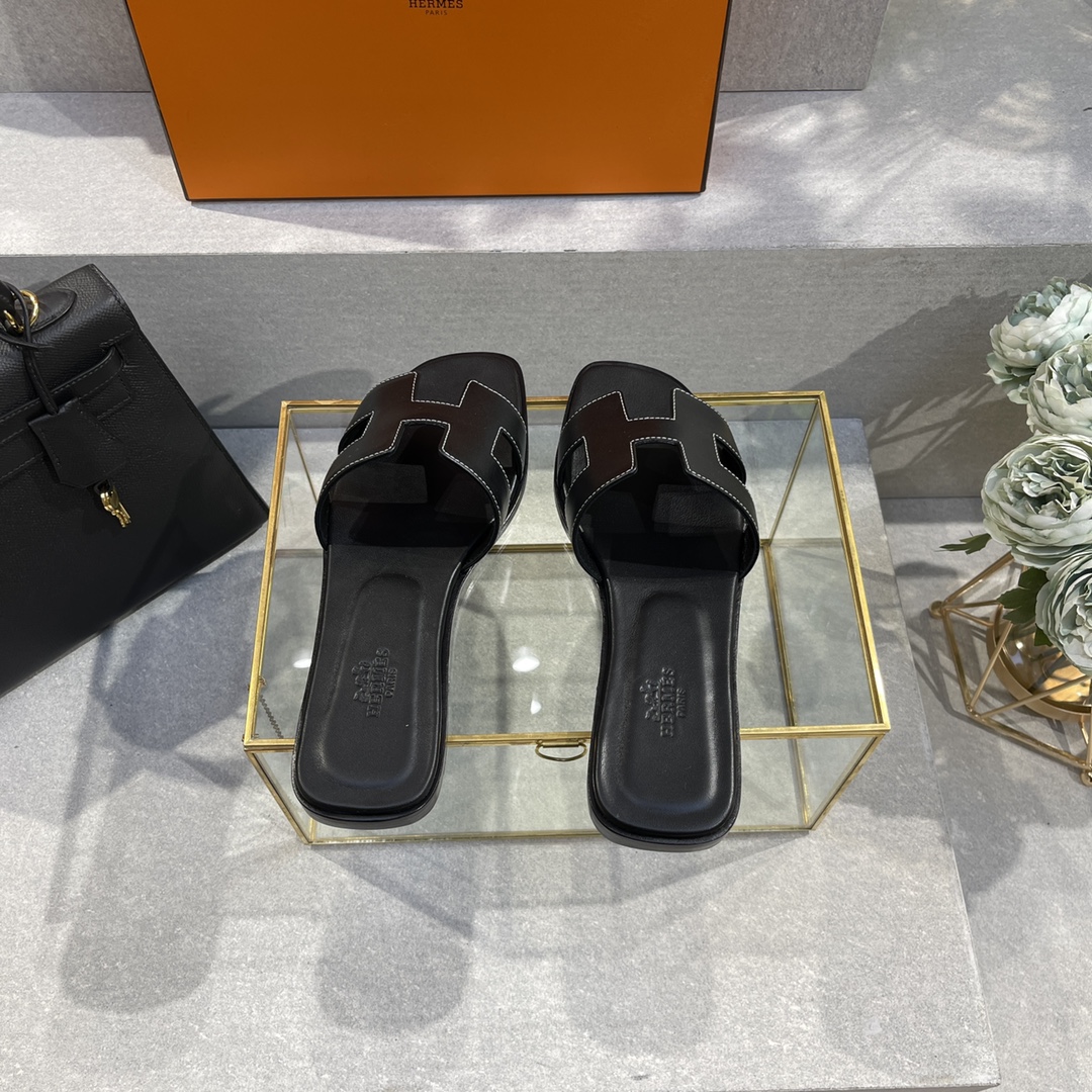 Hermes H Classic Slippers