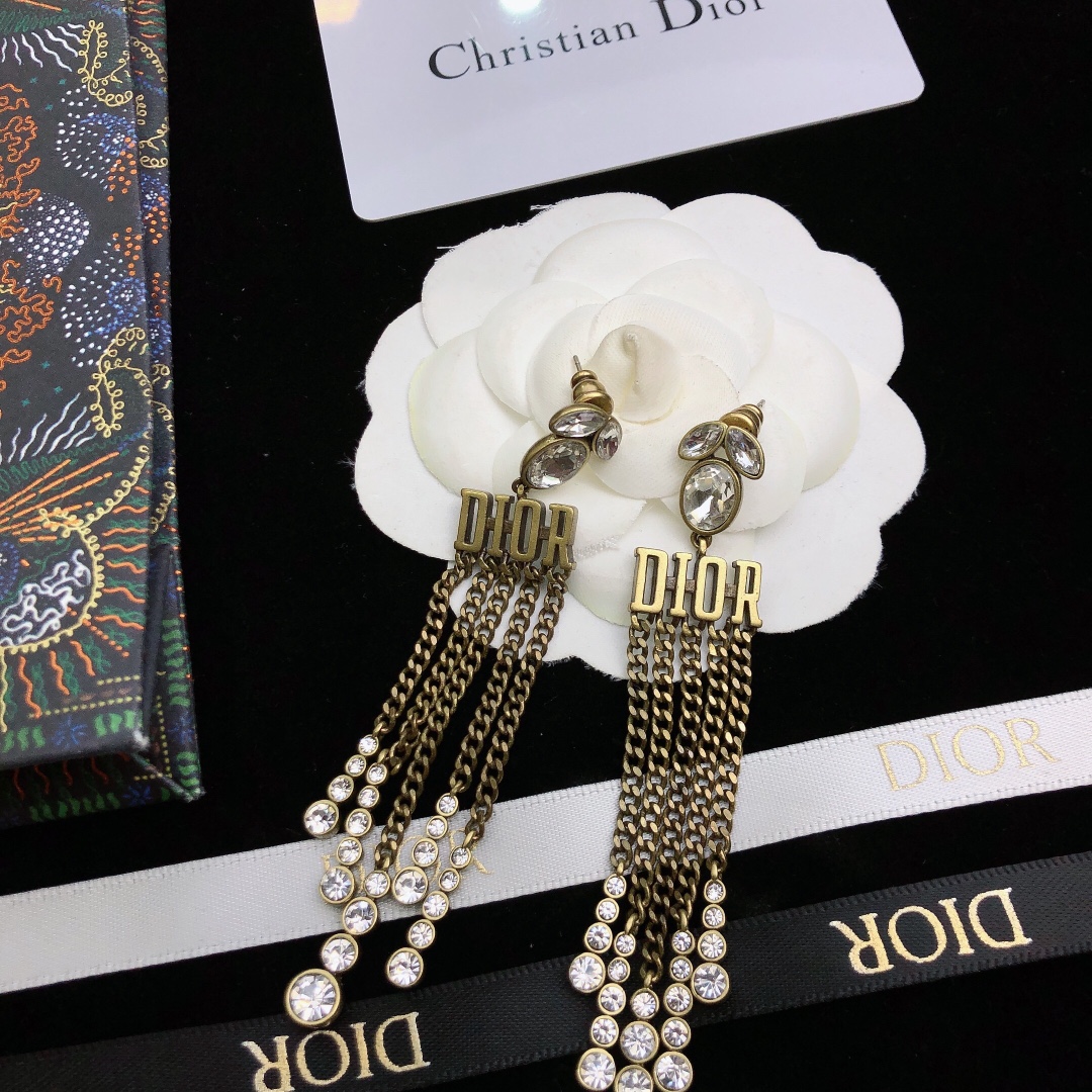 Dior stud earrings