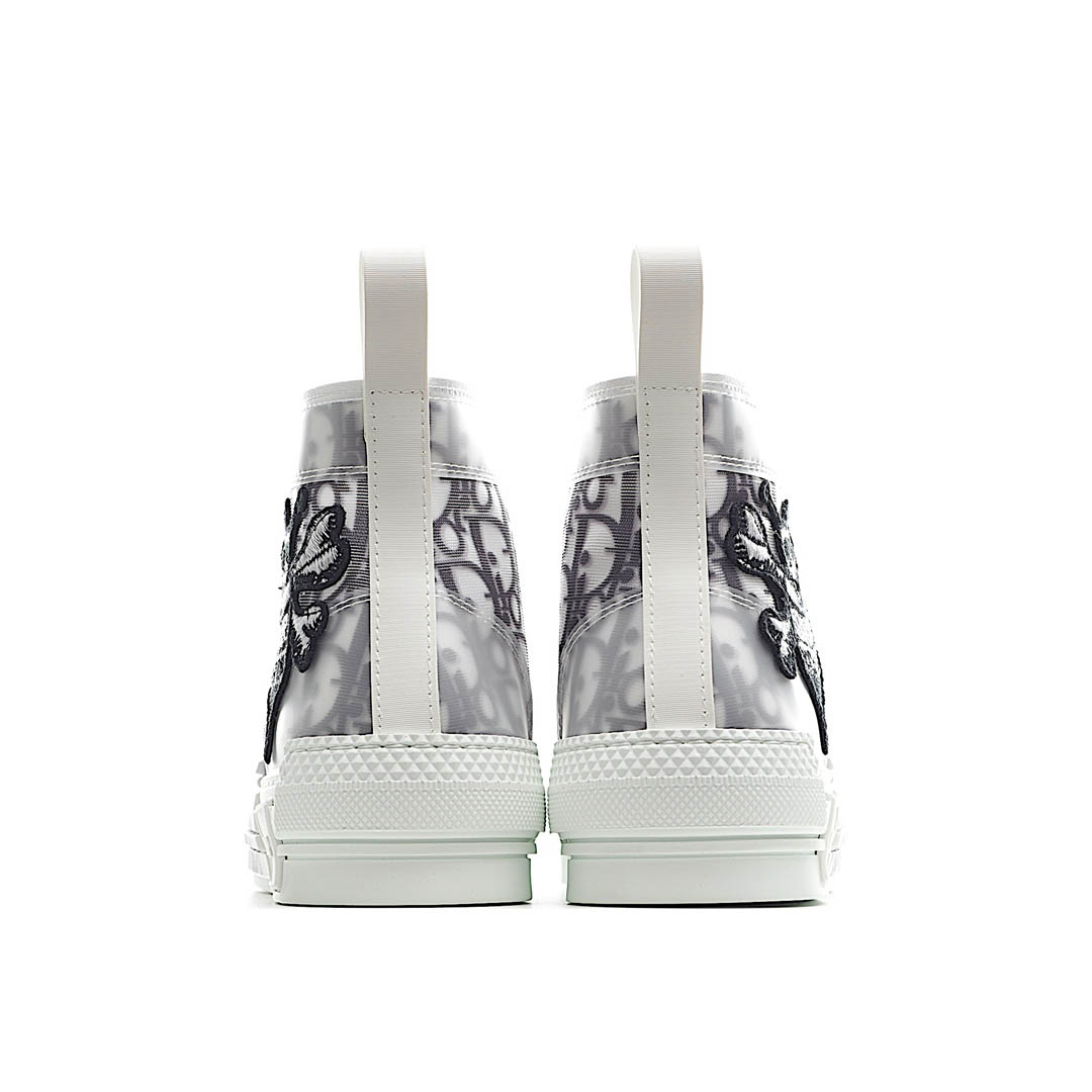 Dior B23 Oblique Slip-on Low Top Sneakers Sheer Print Sneakers