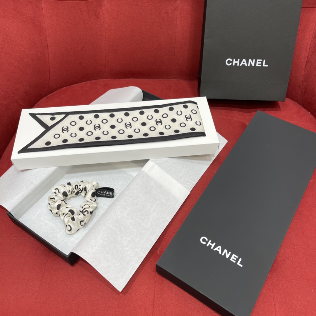 𝐂𝐡𝐚𝐧𝐞𝐥 Super multi-purpose, headbands, scarves, decorations are invincible 14 momme silk