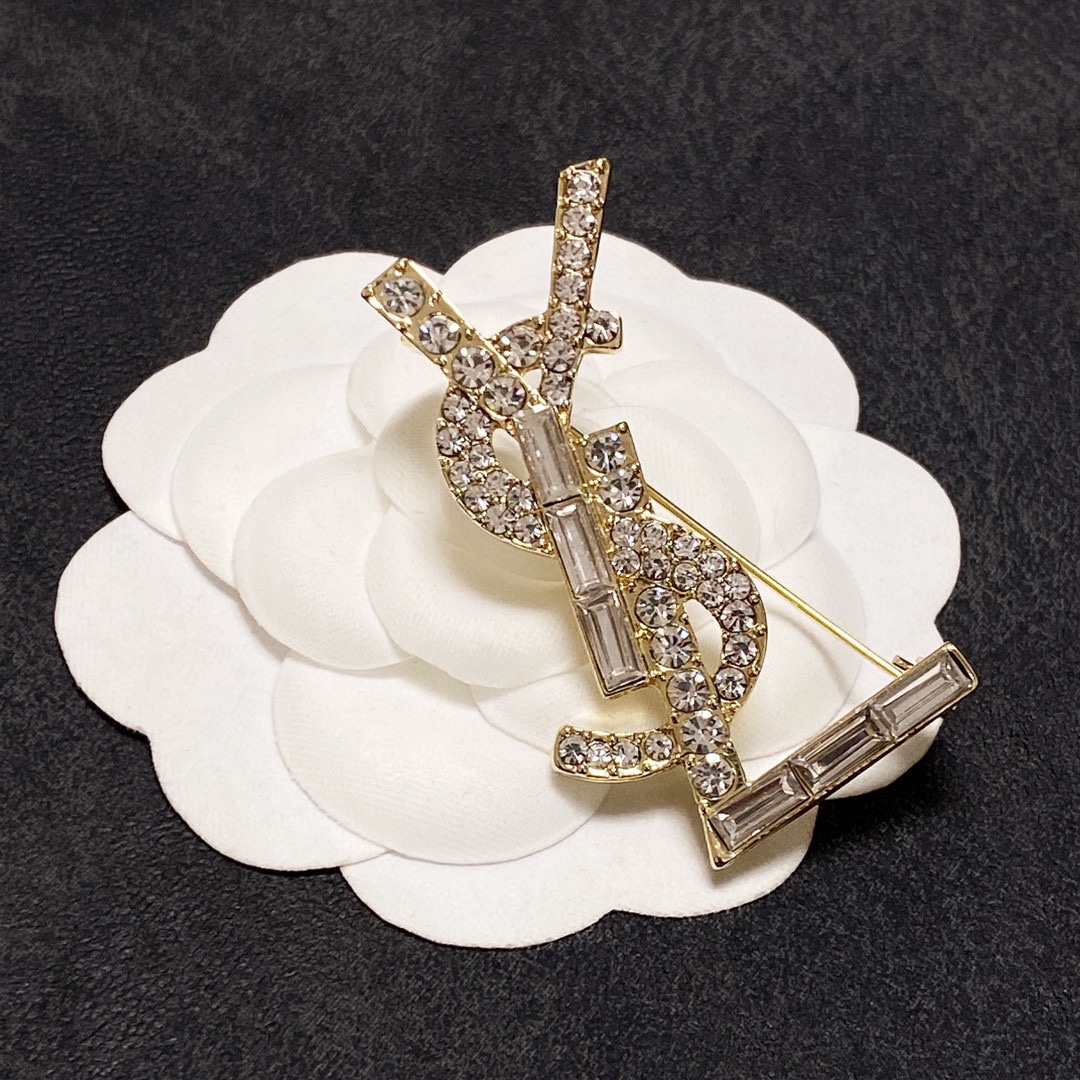 Saint Laurent YSL brooch