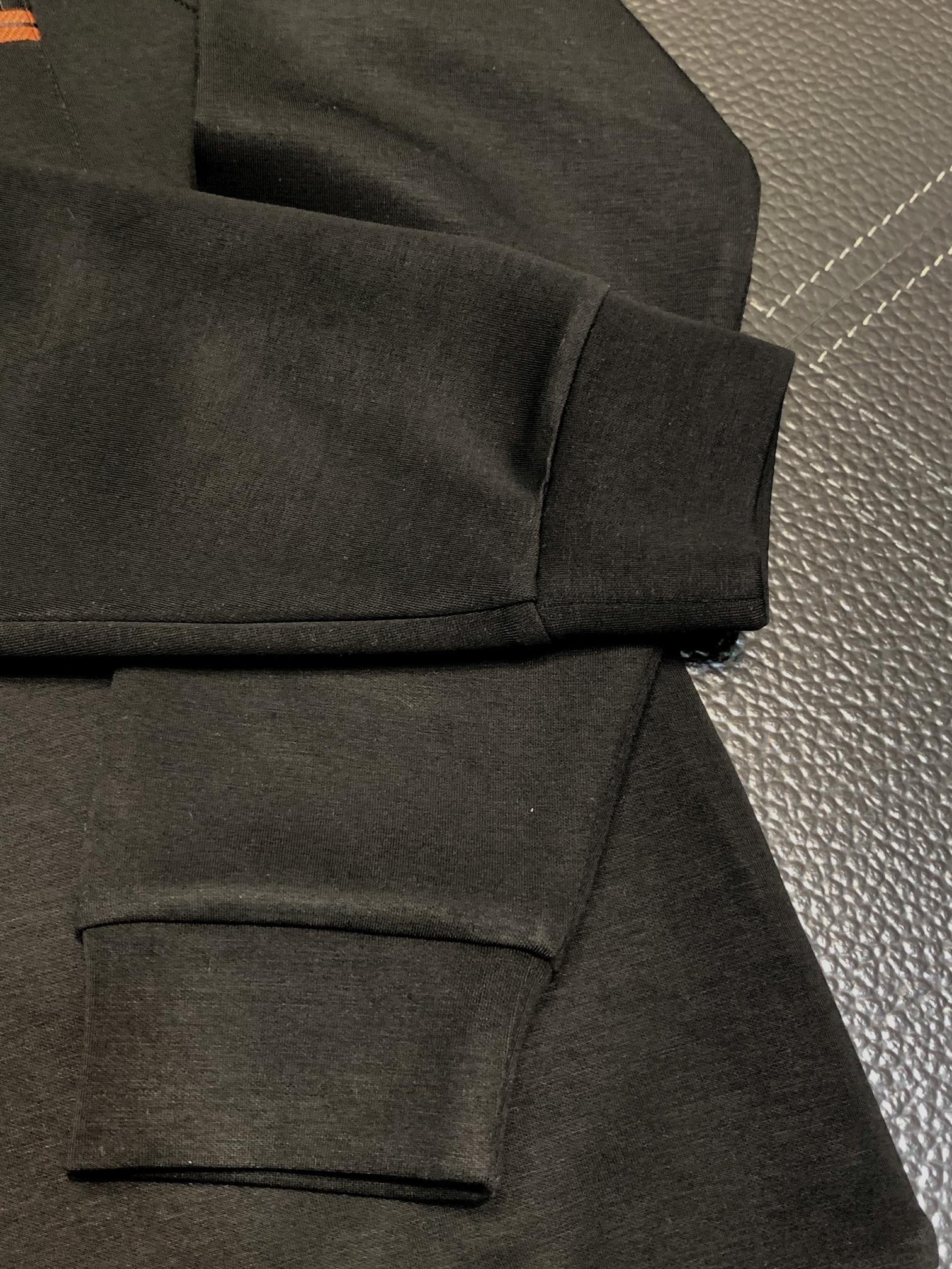 Zegna lapel casual sweatshirt