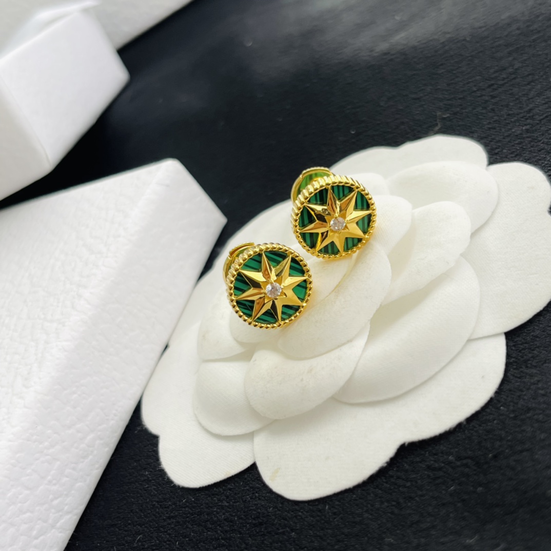 Dior stud earrings