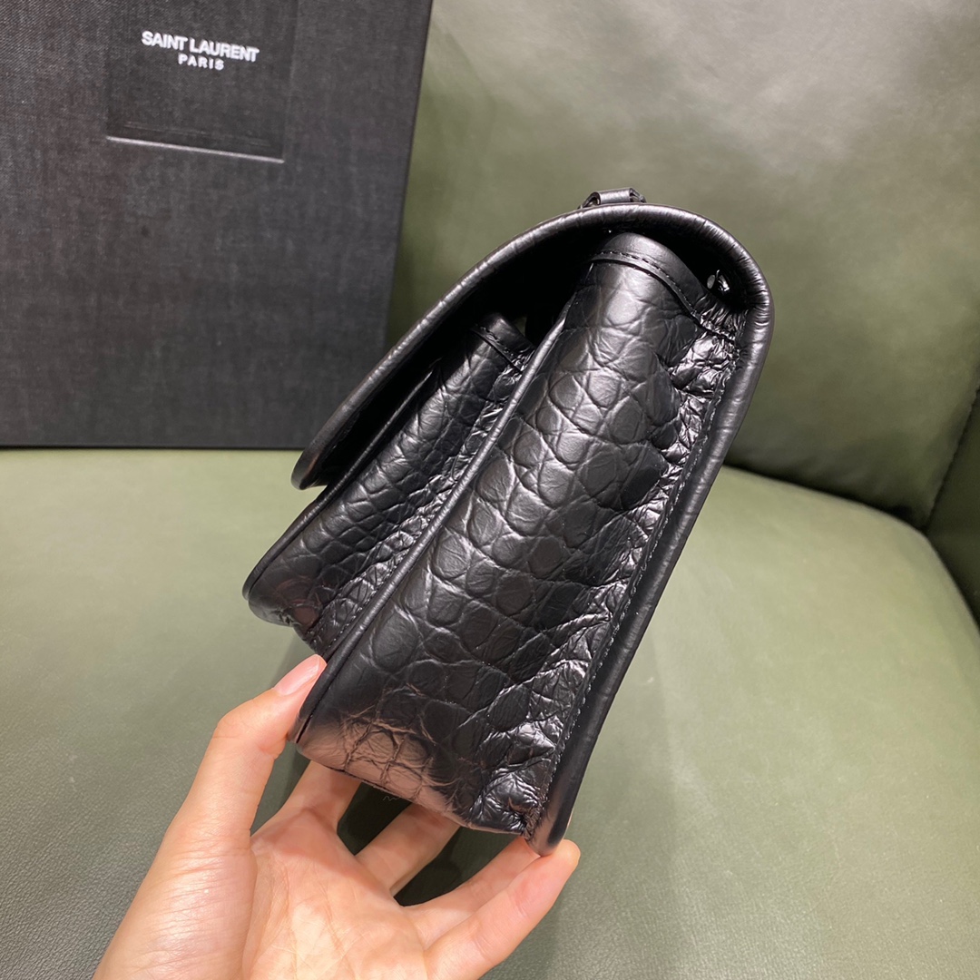 SAINT LAURENT 𝒏𝒊𝒌𝒊  𝒃𝒂𝒃𝒚 𝟮𝟮𝒄𝒎 #533037 New matte E original leather.jd