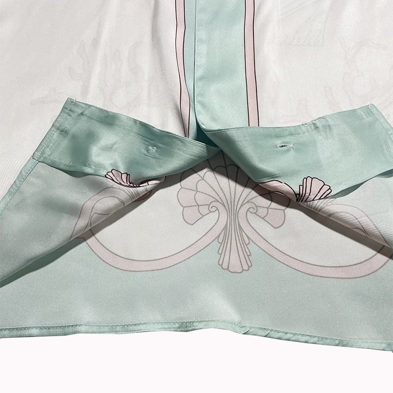 Casablanca 22SS pink shell coral short sleeve shirt