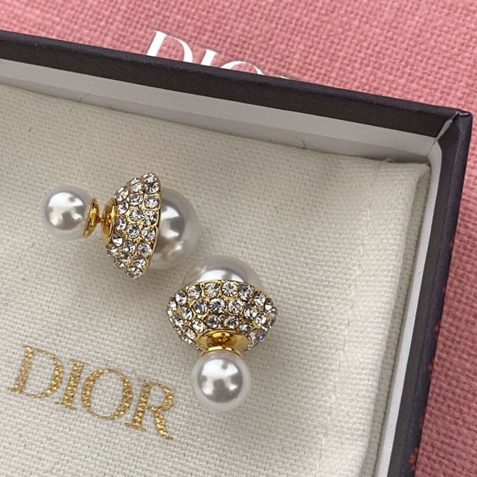 Dior stud earrings