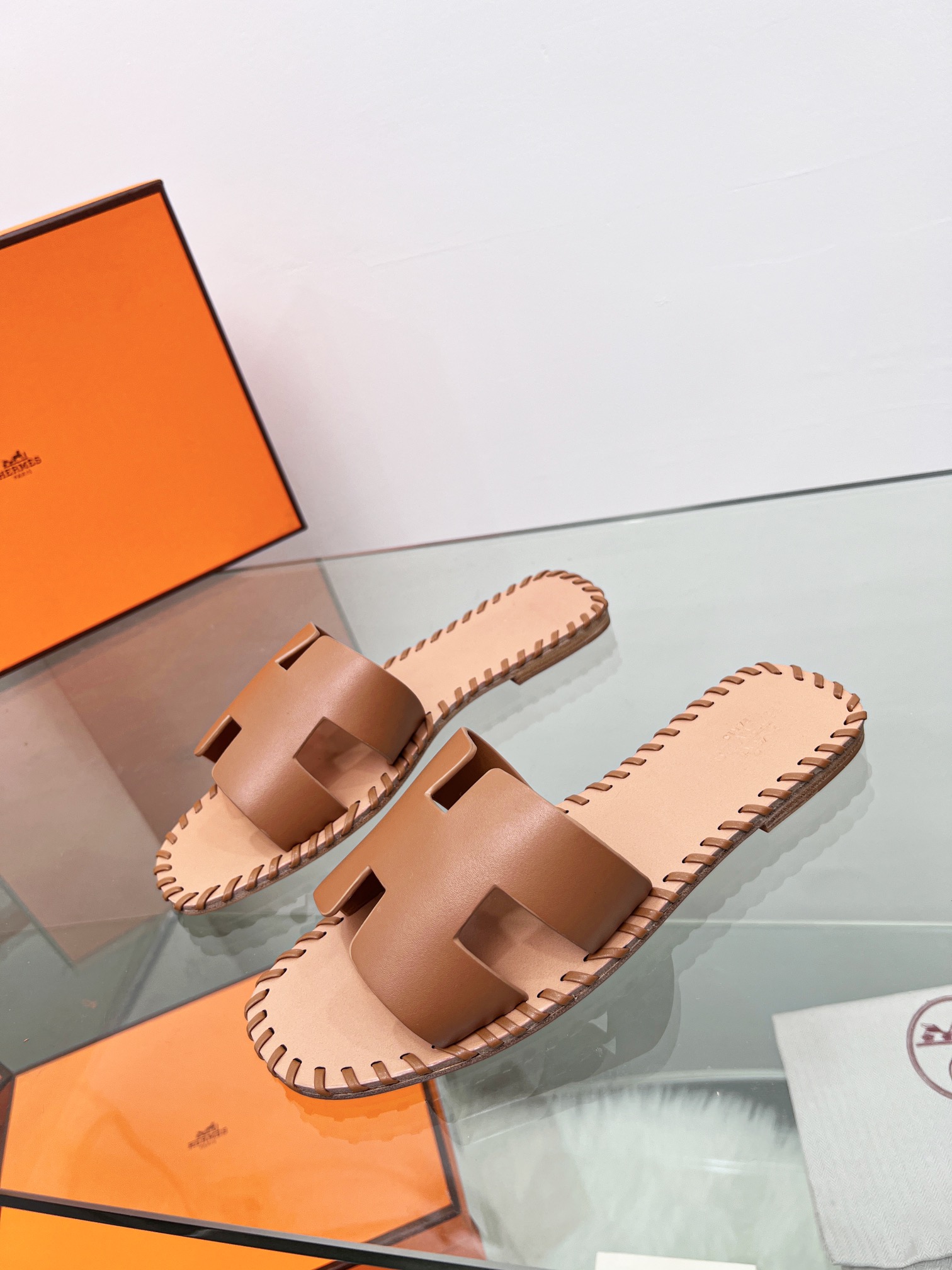 Hermes early spring new slippers