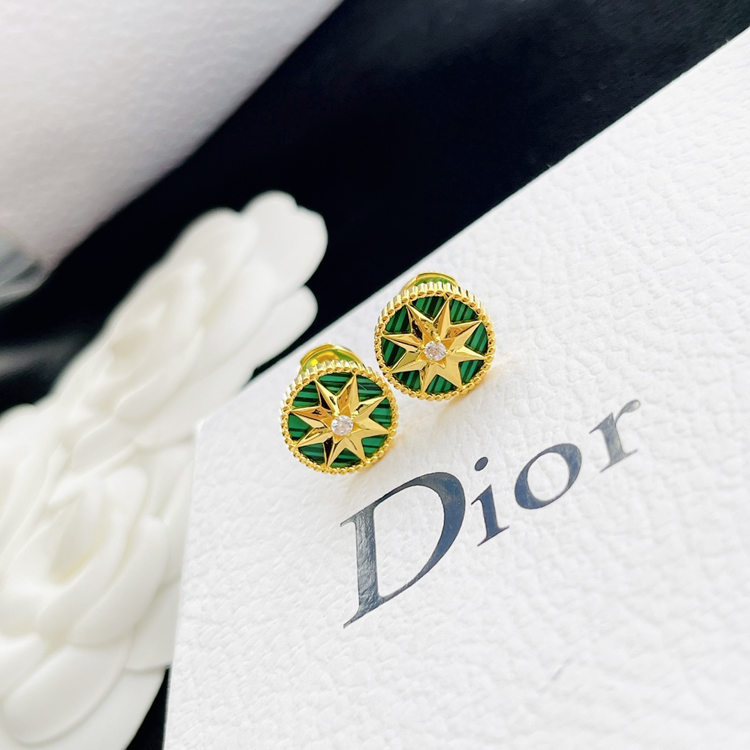 Dior stud earrings