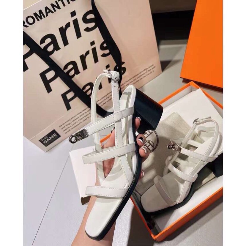 Hermes 6.5cm medium heel sandals