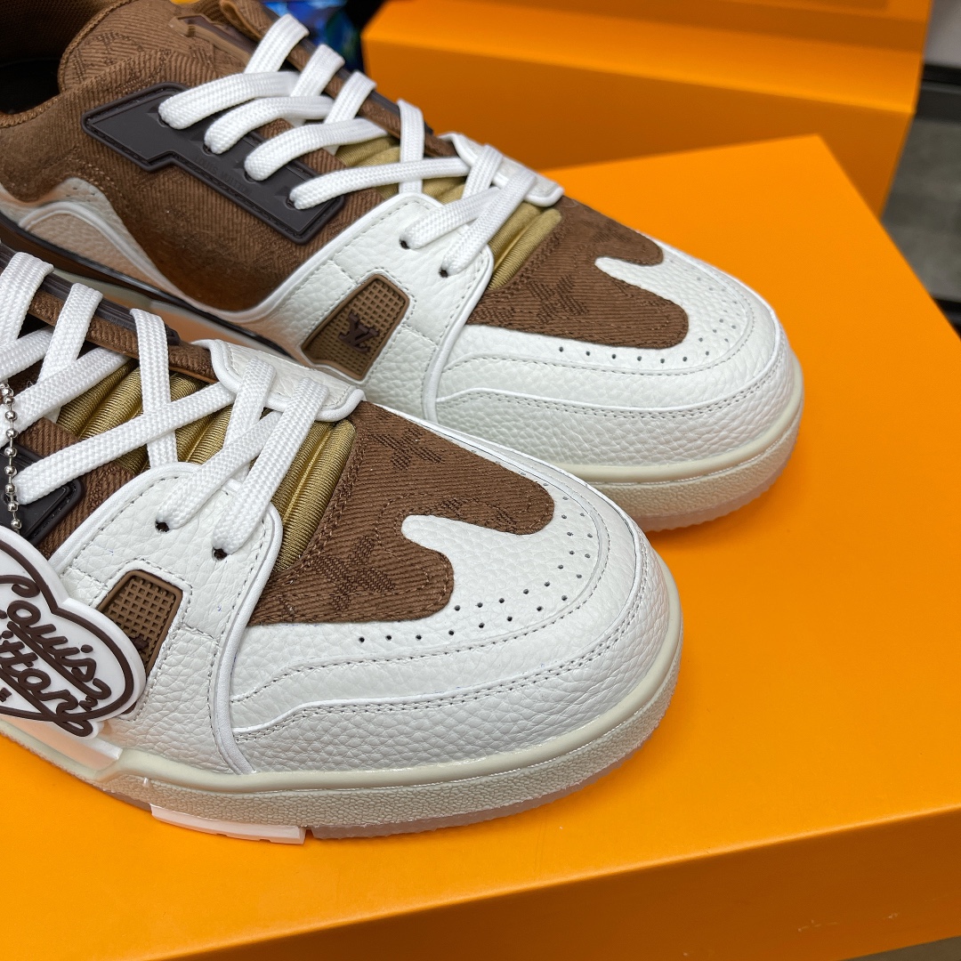 Louis Vuitton couple models DIY buckle sneakers sneakers