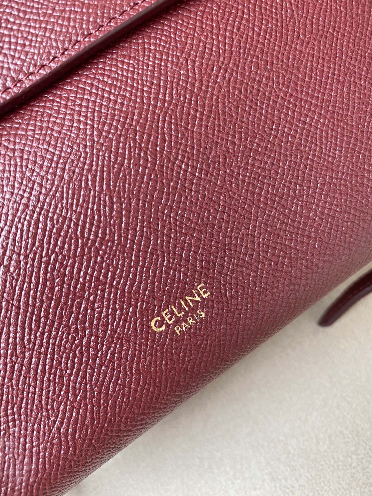 𝐂𝐞𝐥𝐢𝐧𝐞 Belt Bag Catfish Bag Small Grained Calfskin