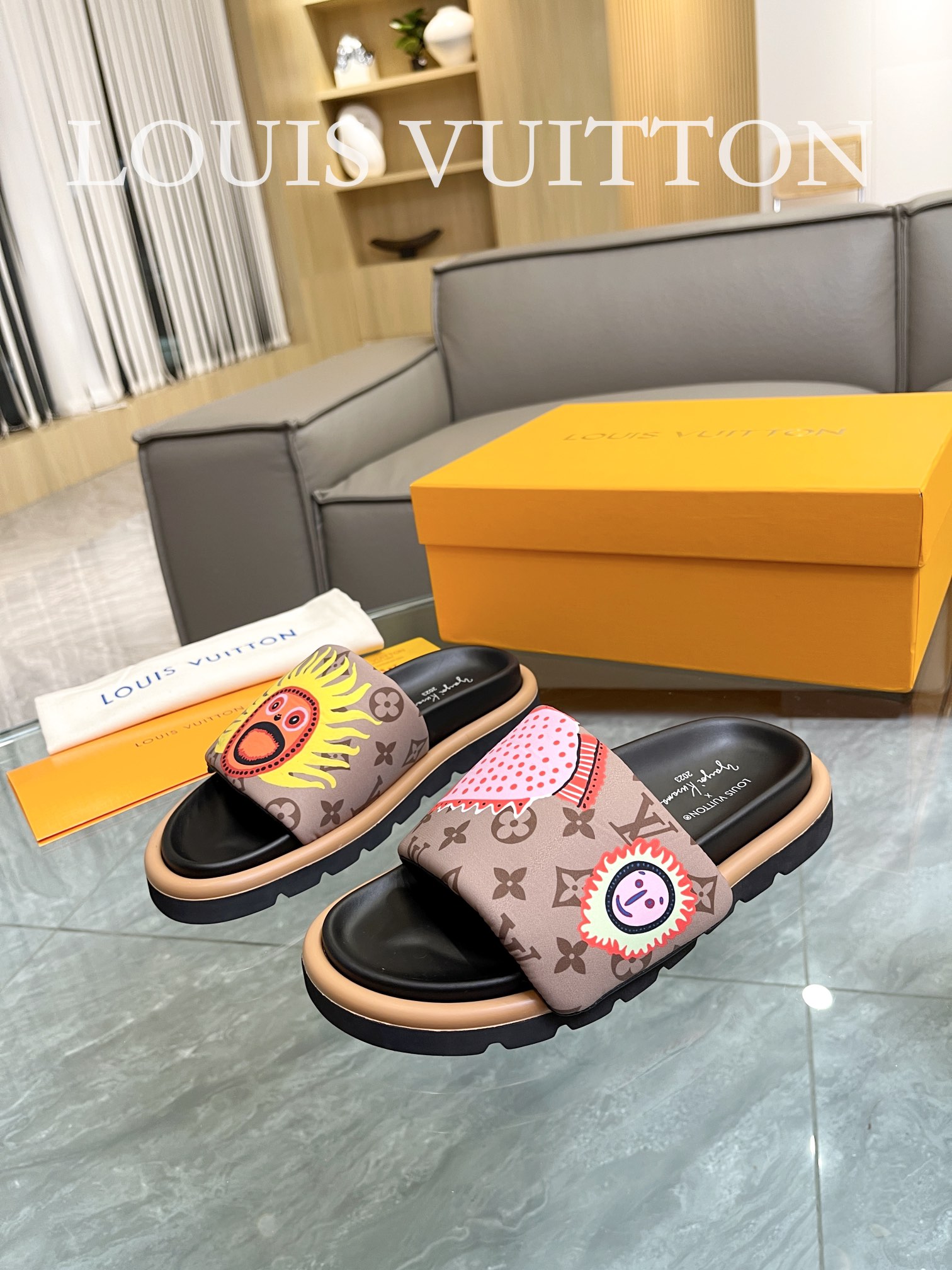 Louis Vuitton 2023 lovers mandarin duck shoes