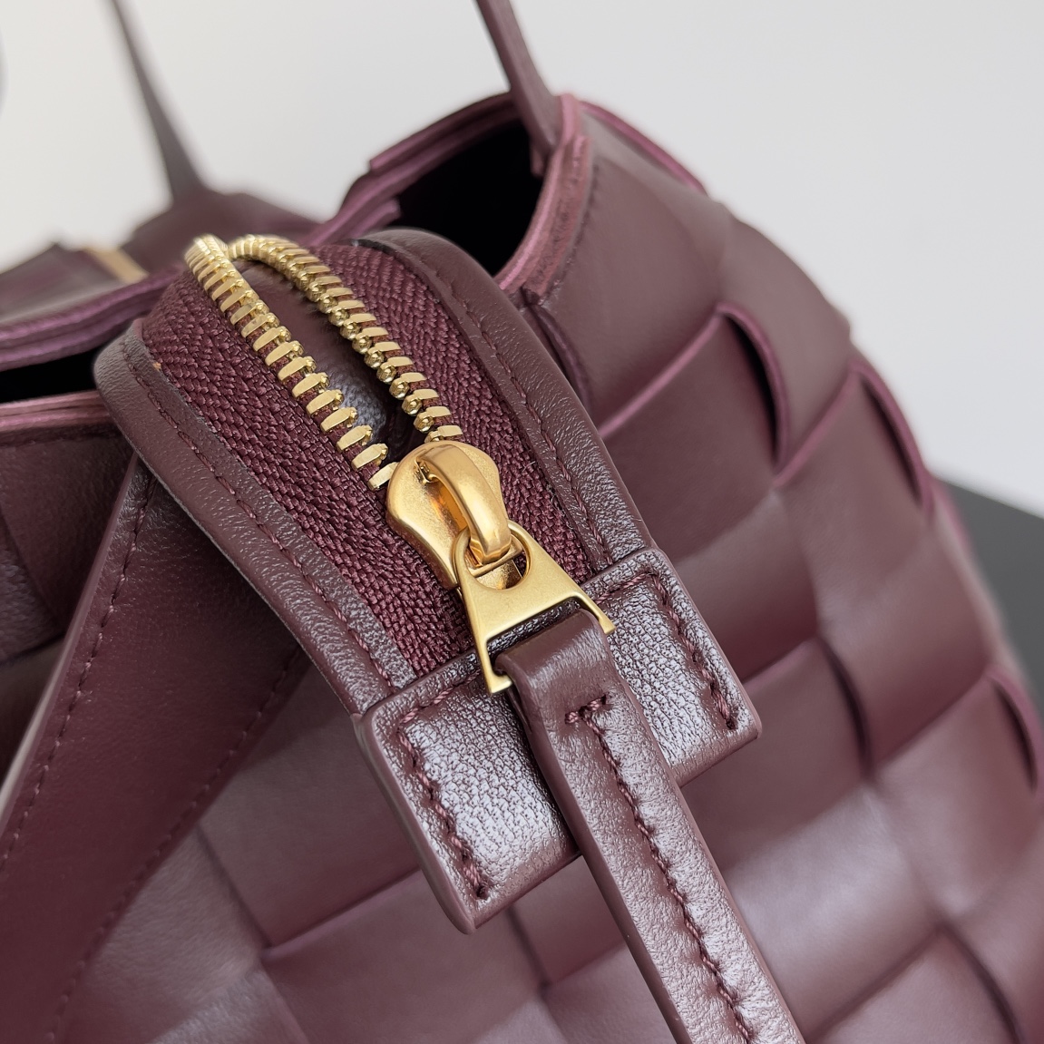 Bottega Veneta Bowling Bag Burgundy #80837