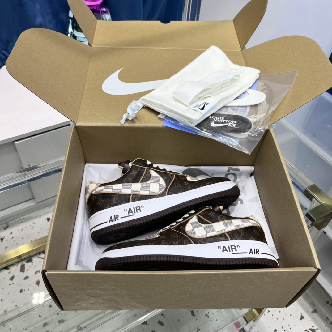 Louis Vuitton x NIKE Air force1 22ss Heavy Joint
