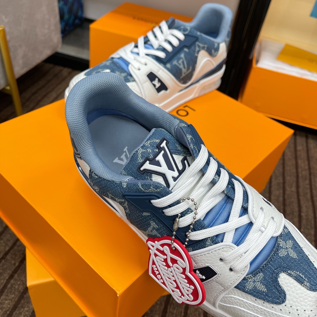 Louis Vuitton couple models DIY buckle sneakers sneakers