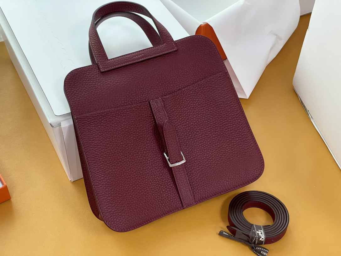 halzan 25 bordeaux burgundy TC leather