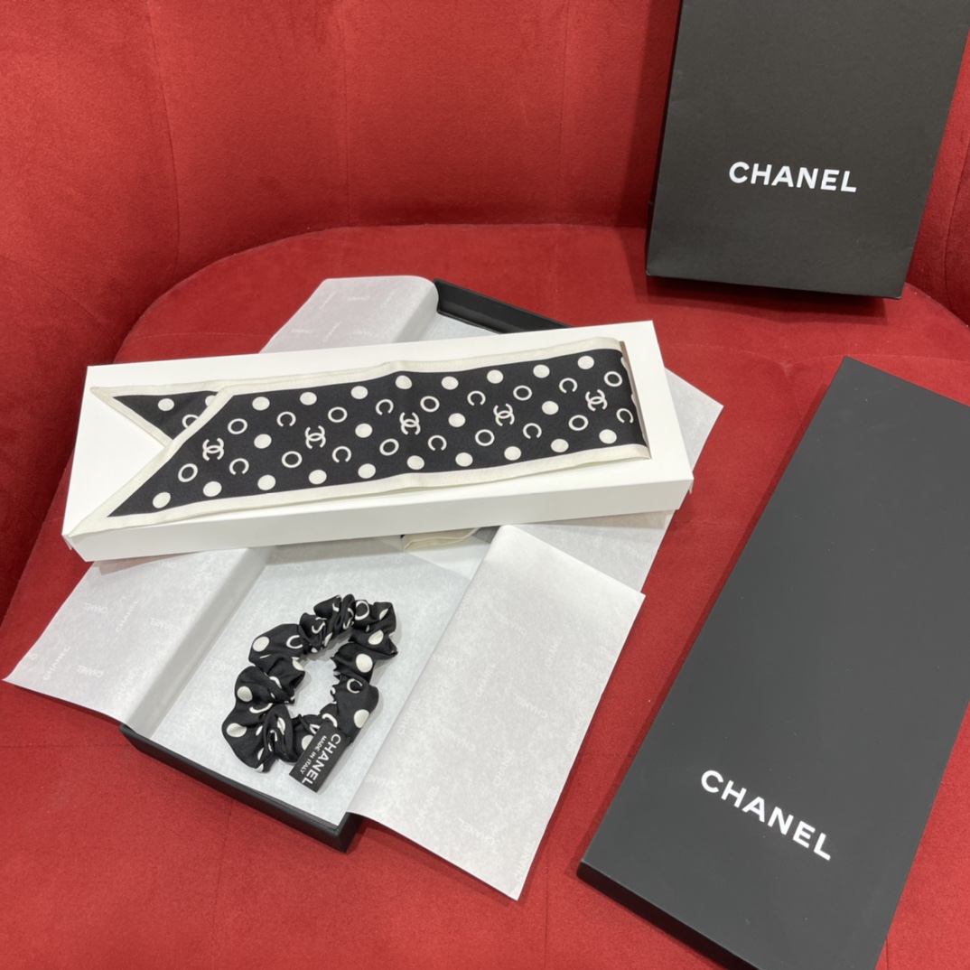 𝐂𝐡𝐚𝐧𝐞𝐥 Super multi-purpose, headbands, scarves, decorations are invincible 14 momme silk