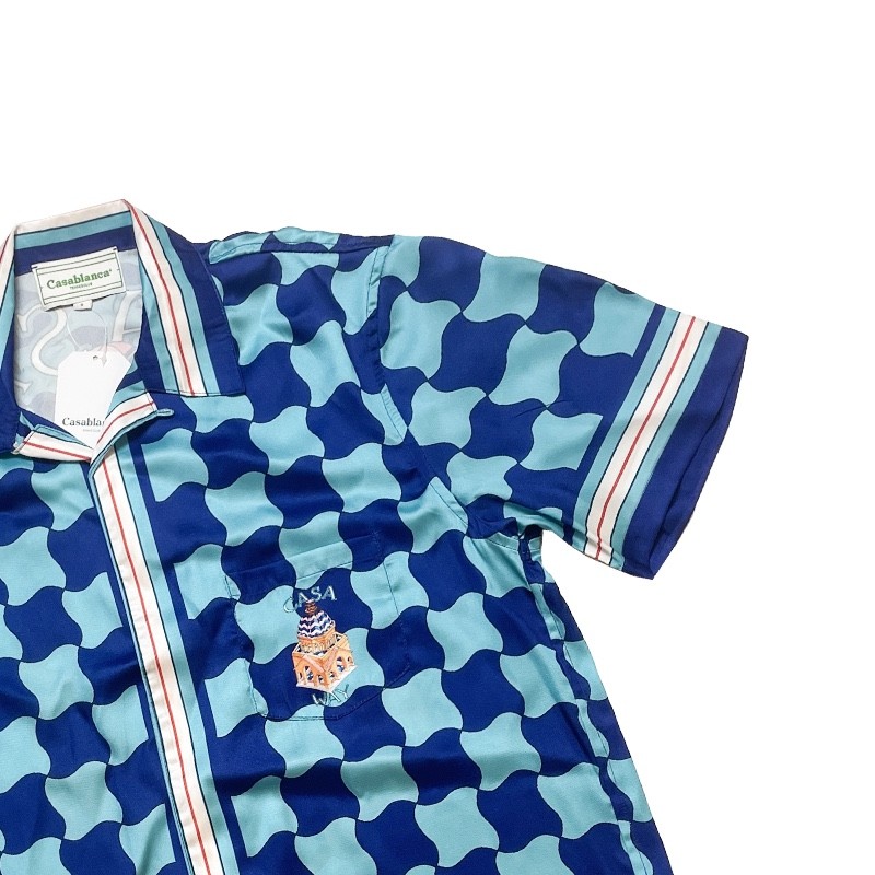 Casablanca Diamond-shaped castle, loose and trendy brand of short sleeves