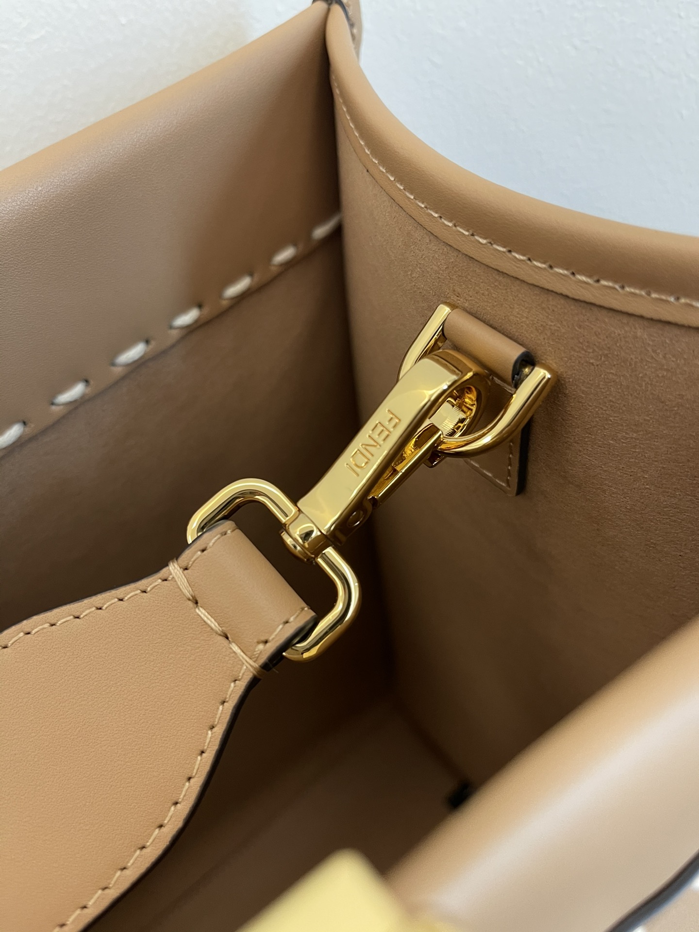 FENDI Medium Snakeskin Logo 