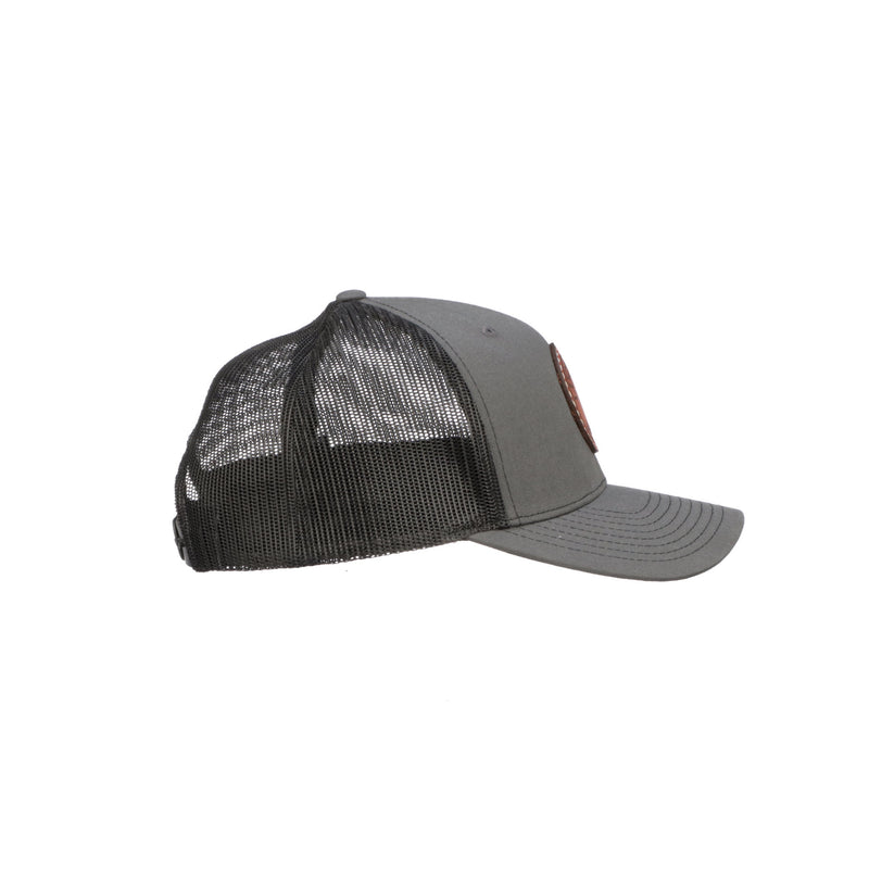 Leather Patch Cap Round