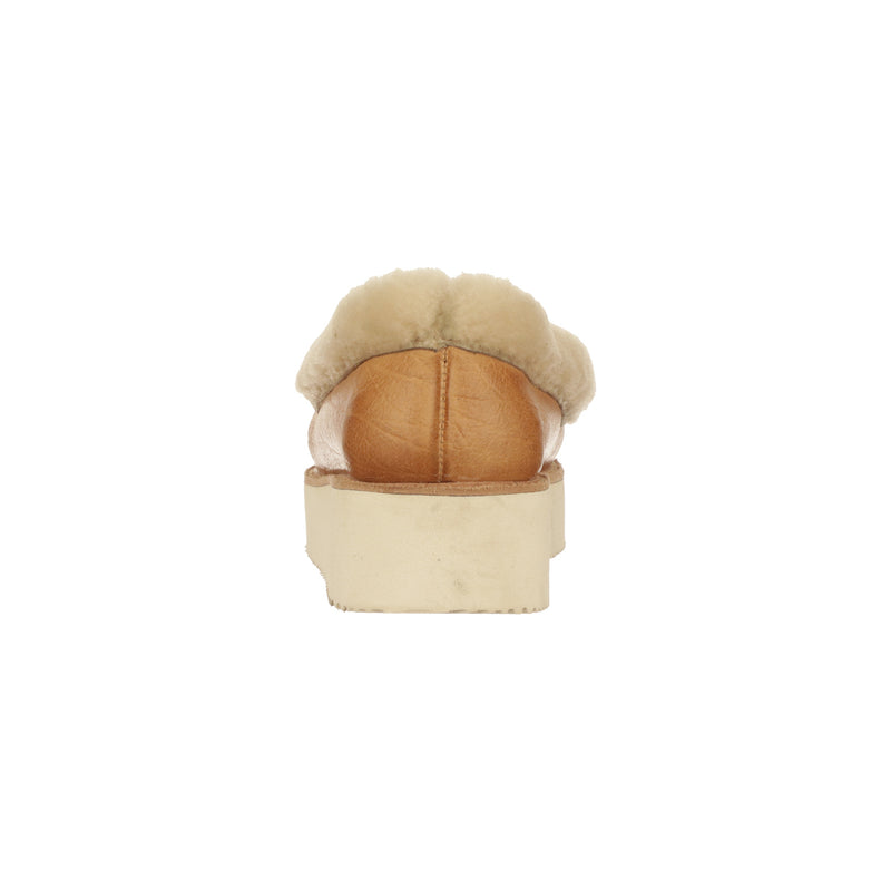 Shearling Wedge Moccasin