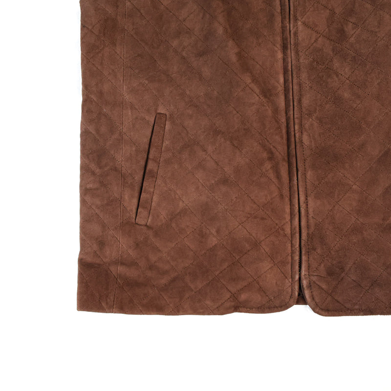 Quilted Suede Vest