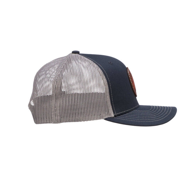 Leather Patch Cap Round