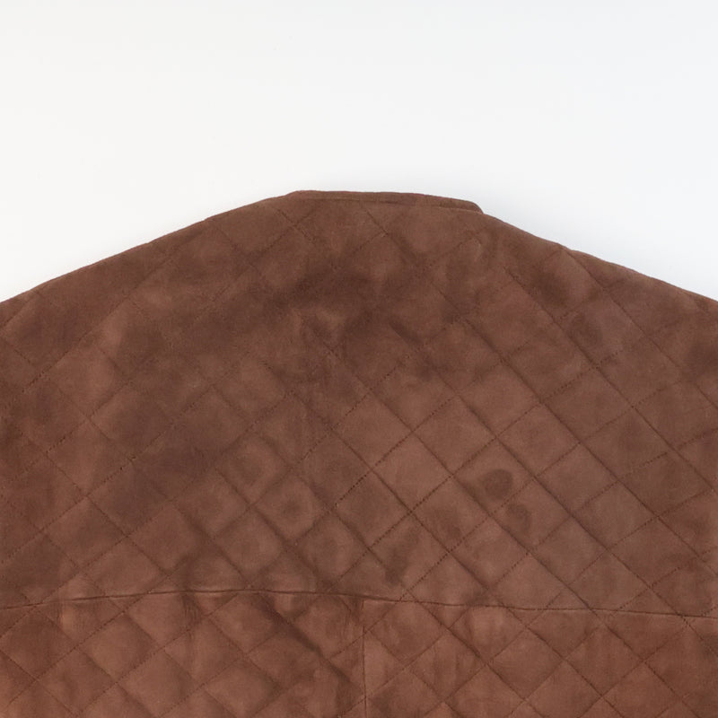 Quilted Suede Vest