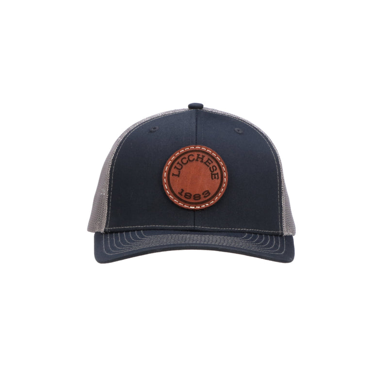 Leather Patch Cap Round