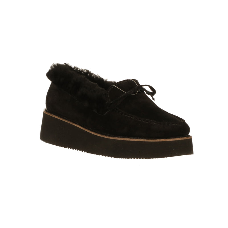 Shearling Wedge Moccasin