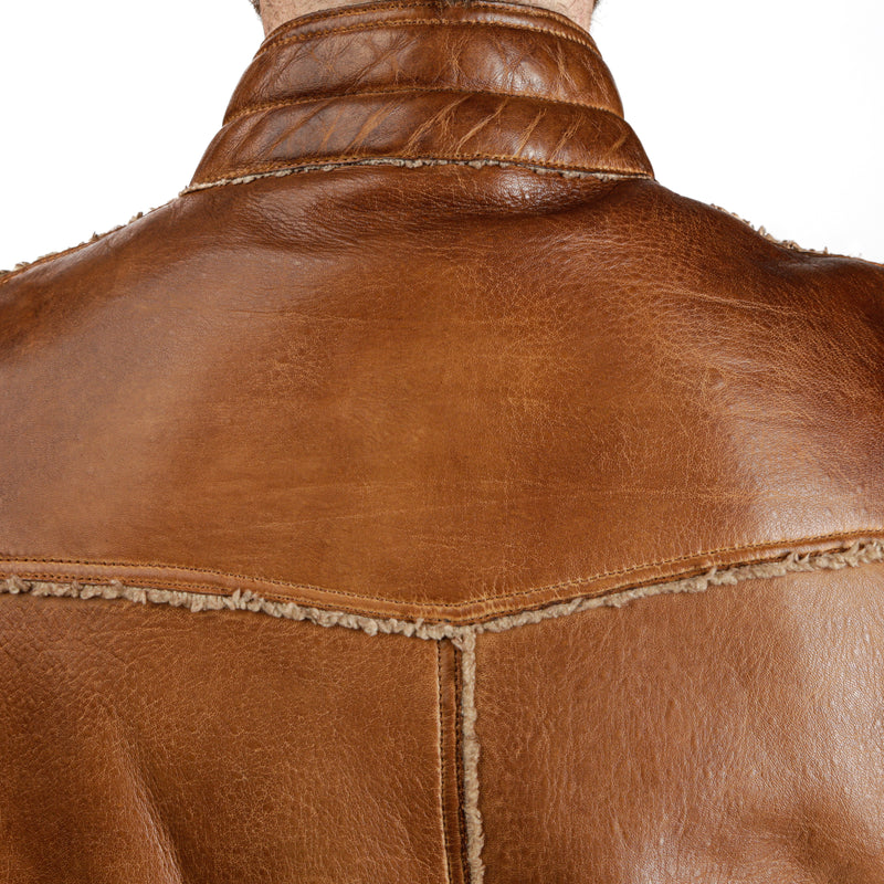 Leather Sherpa Jacket