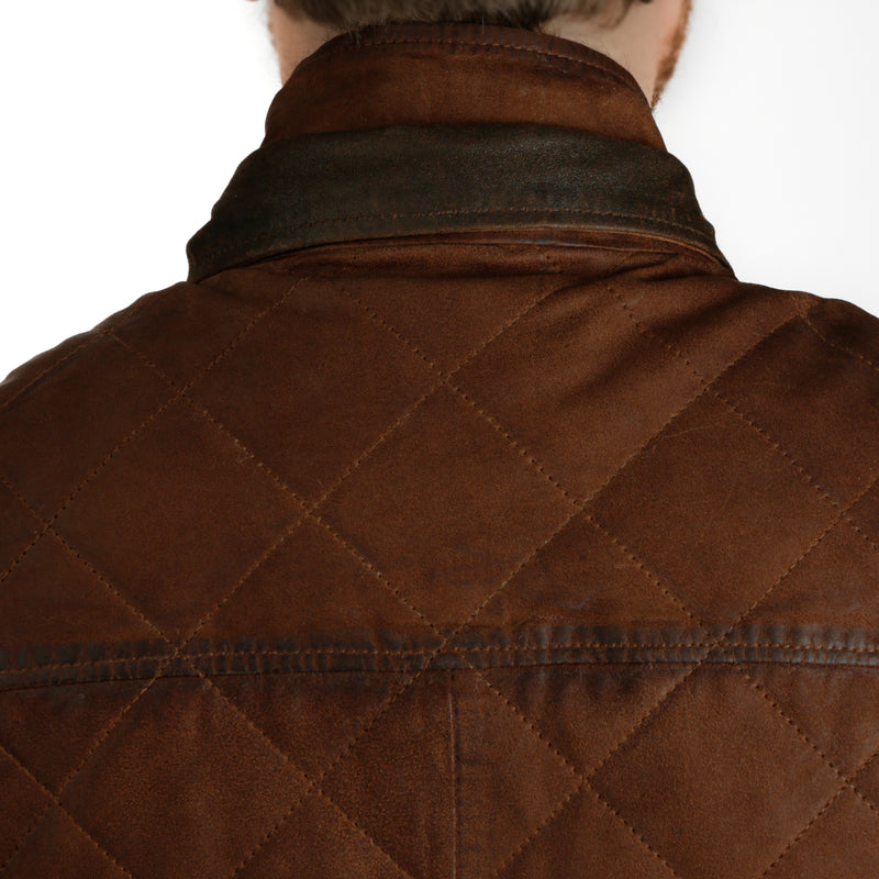Quilted Suede Vest