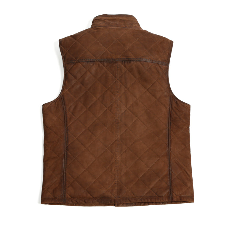 Quilted Suede Vest
