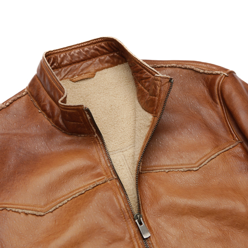 Leather Sherpa Jacket