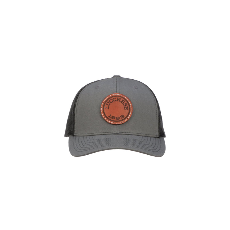 Leather Patch Cap Round